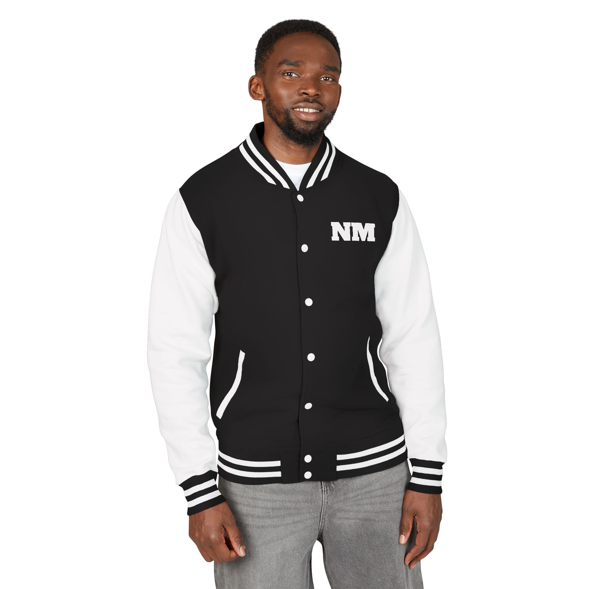 NM Varsity Jacket — Black & White Letterman by NorthMorrow