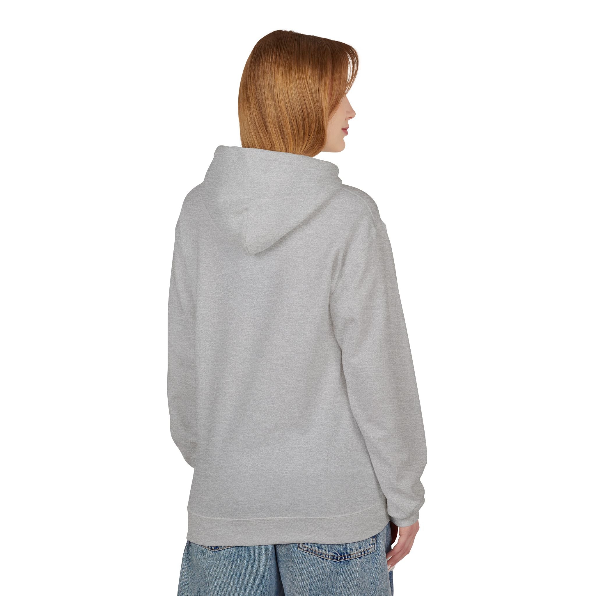 another Back view  of the gray hoodie