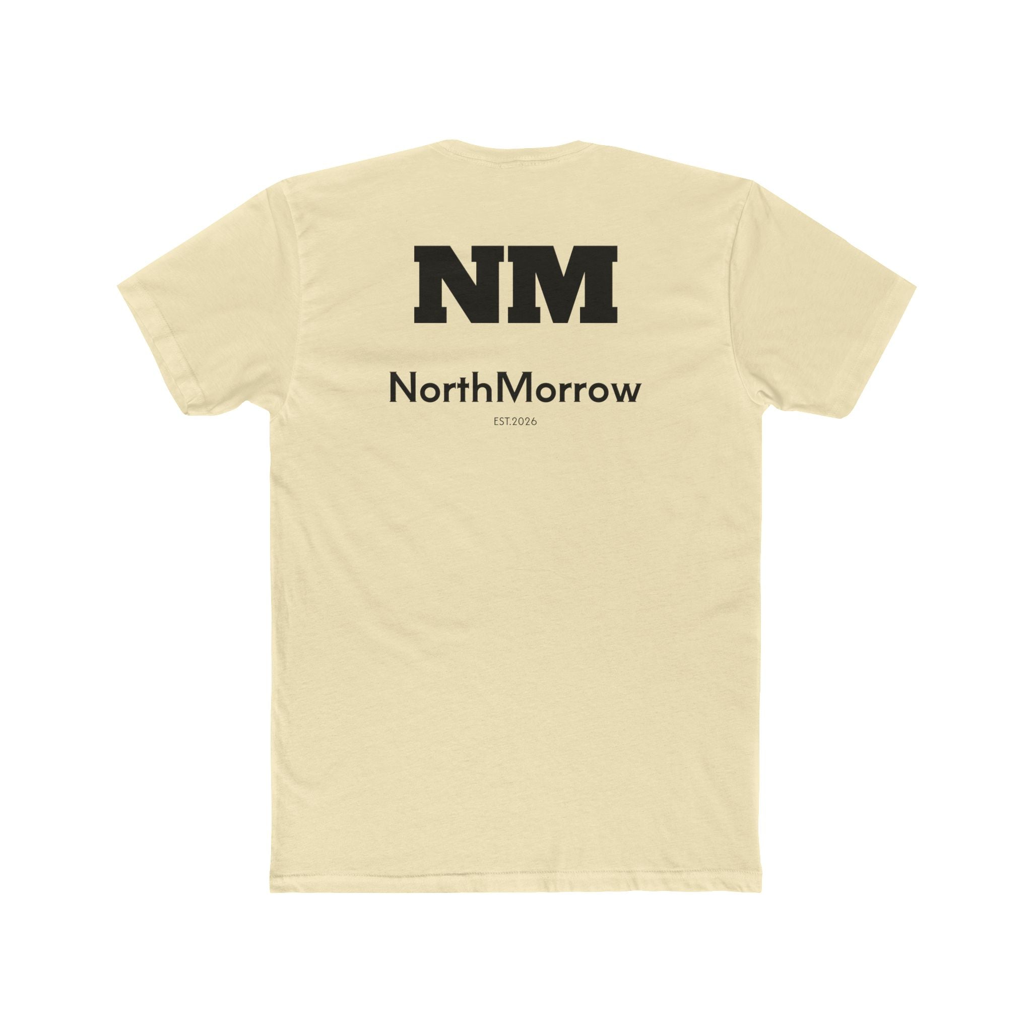 back view of the sand natural t-shirt