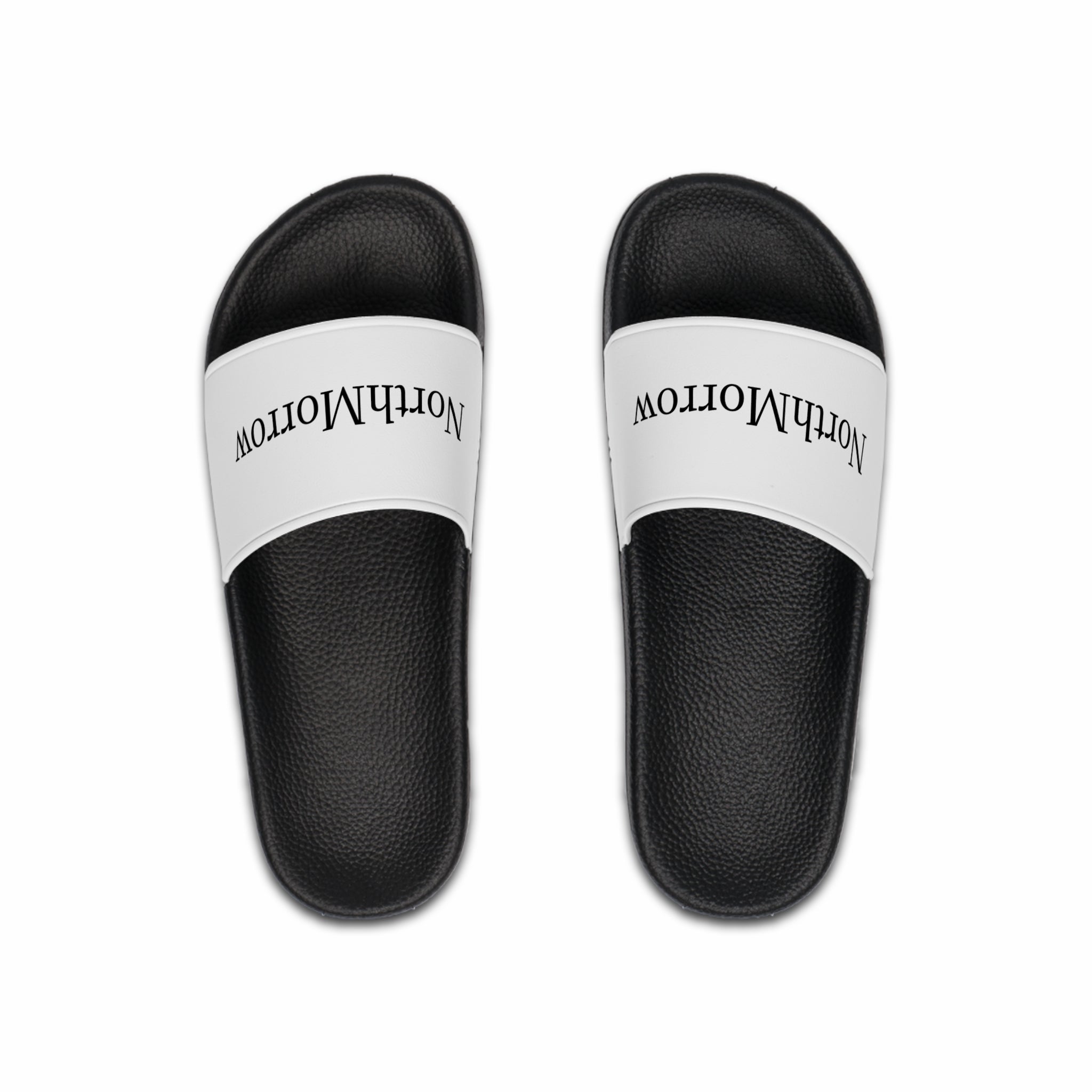 Black slides with a logo 