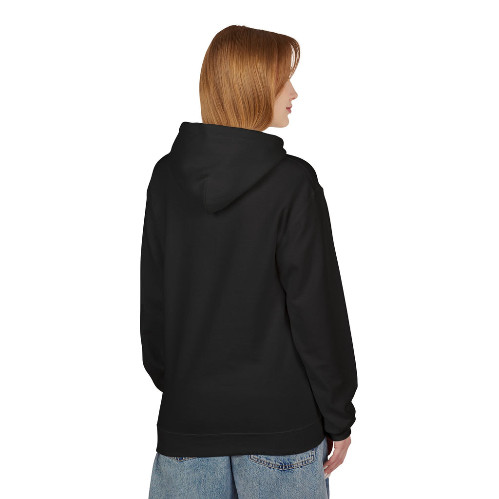  Back view of Person wearing a black hoodie from behind