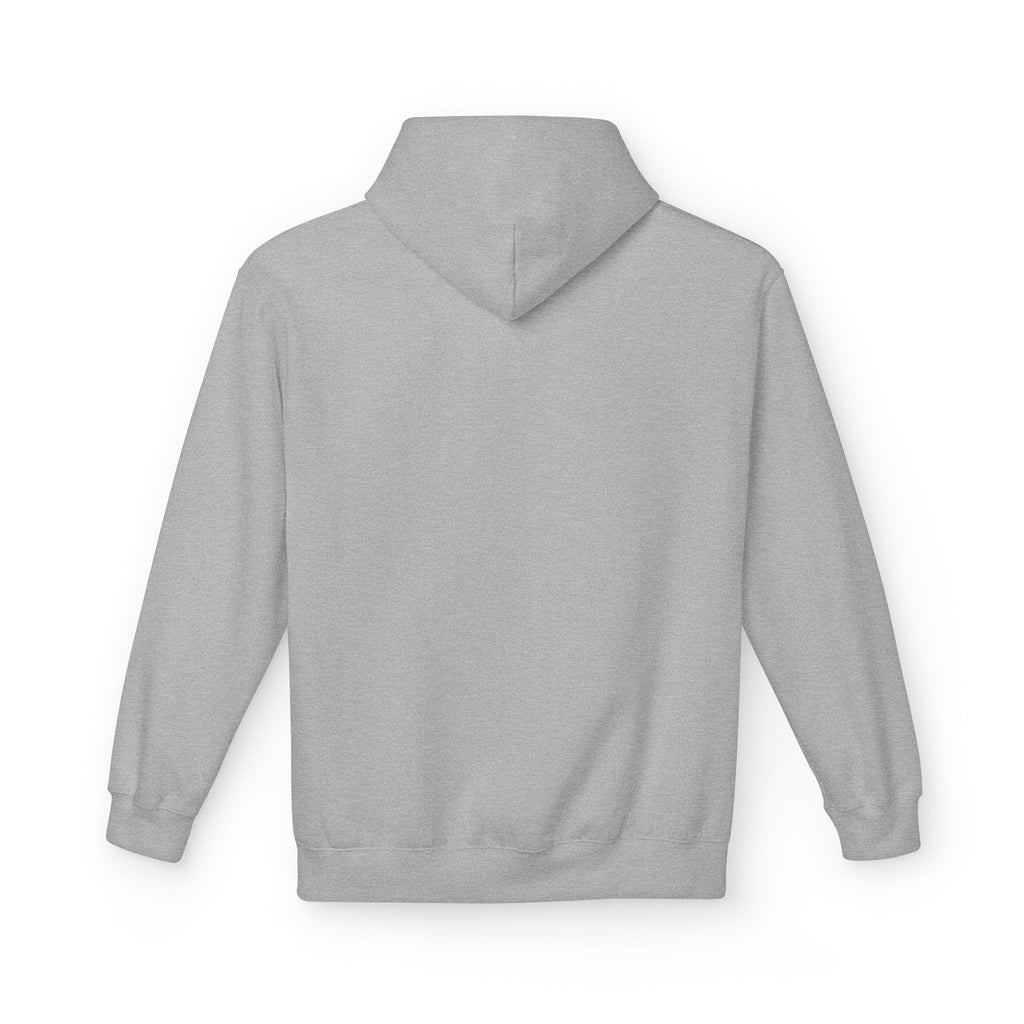 Back view of the gray Hoodie
