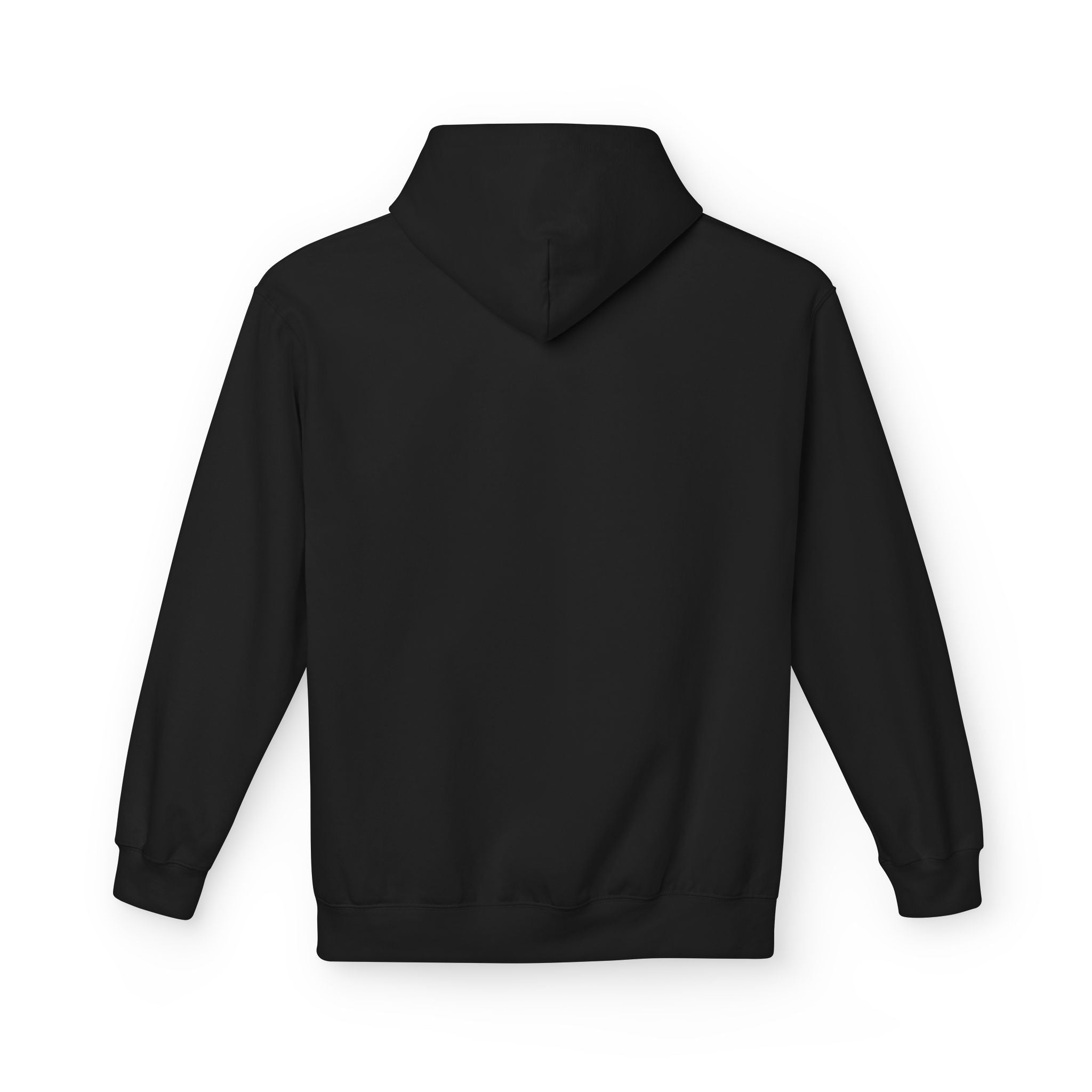 Black hoodie Back view 