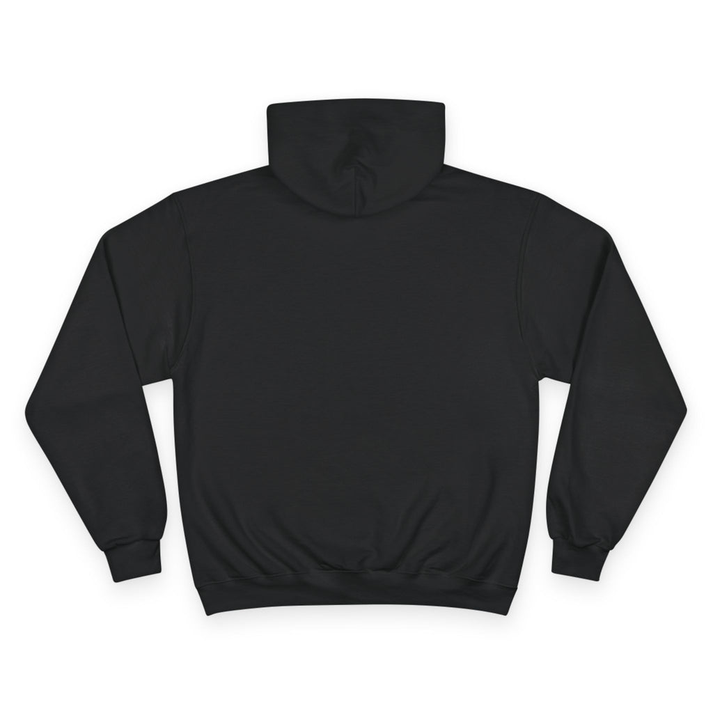 back view of the Black hoodie 