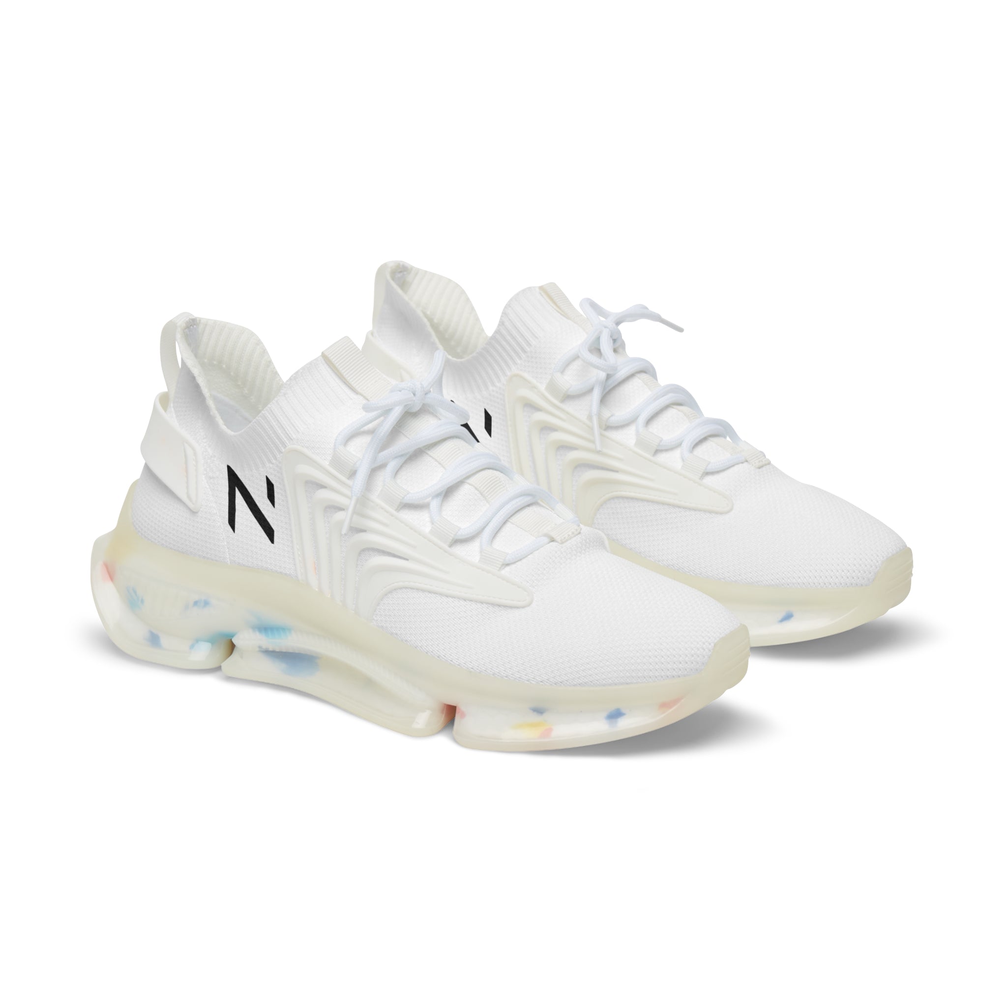 White sneakers with a brand logo