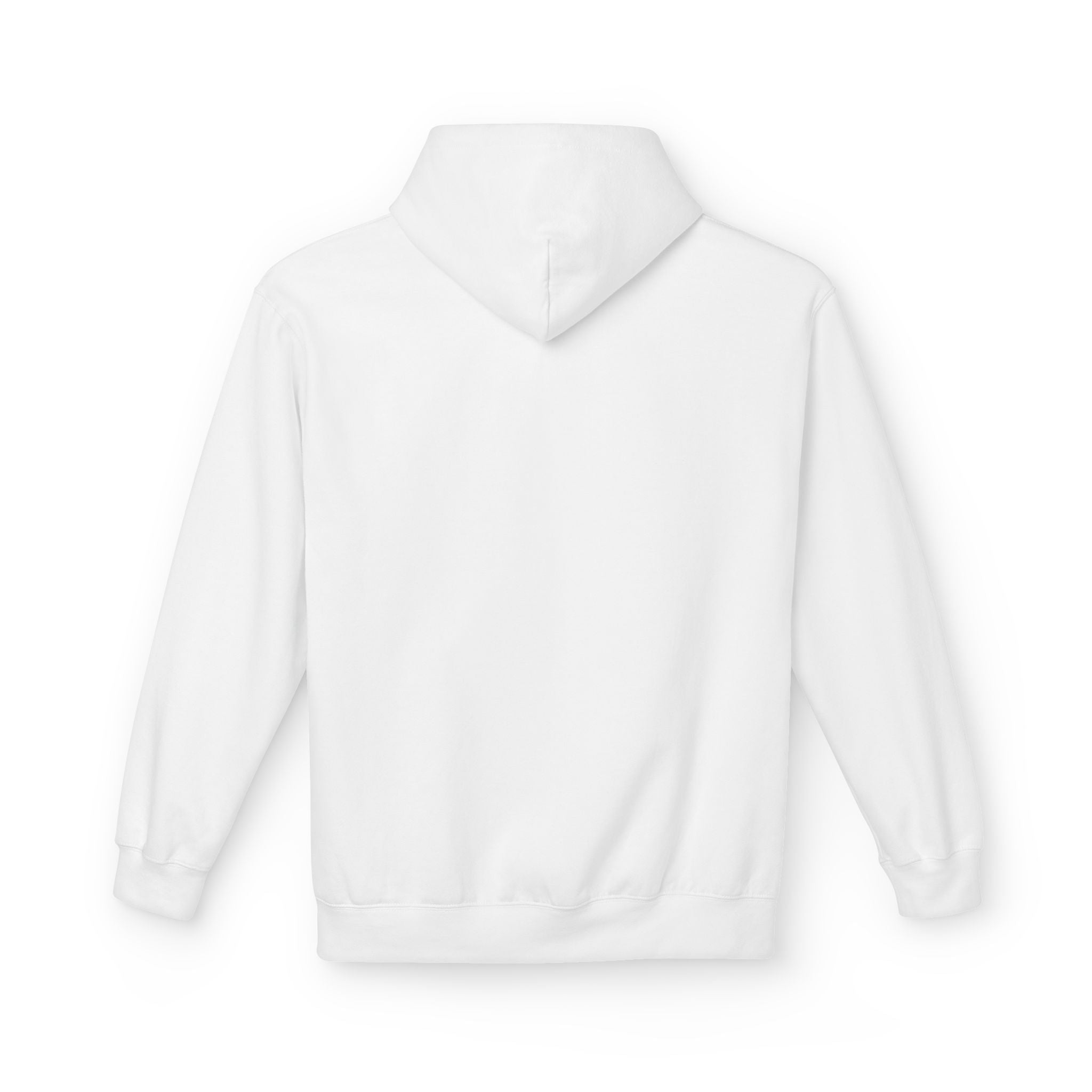 Back view White hoodie