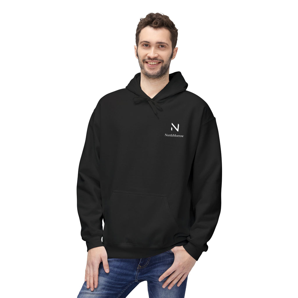 Man wearing a black hoodie